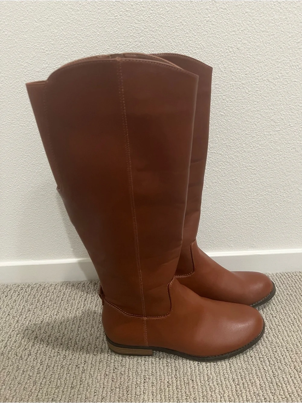 Women’s Over-the-Knee Leather Boots in Brown